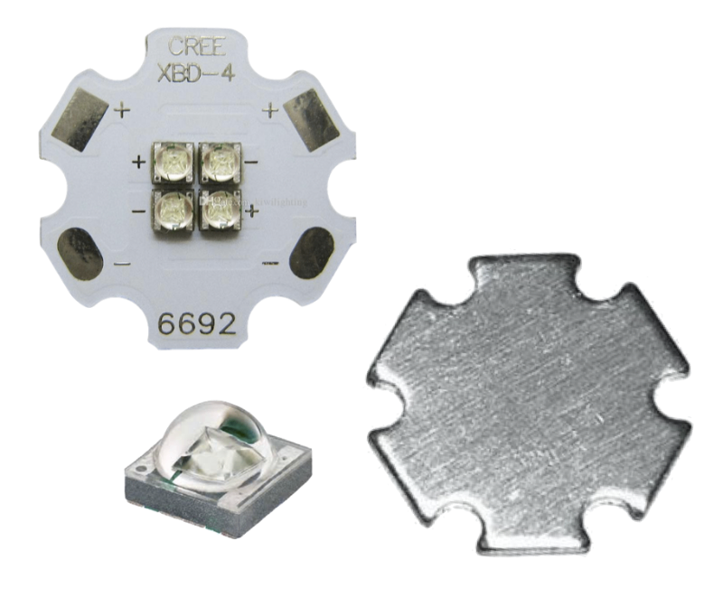 Cree Led Xb-d Xbd 12w Royal Blue Base De 20mm 12v