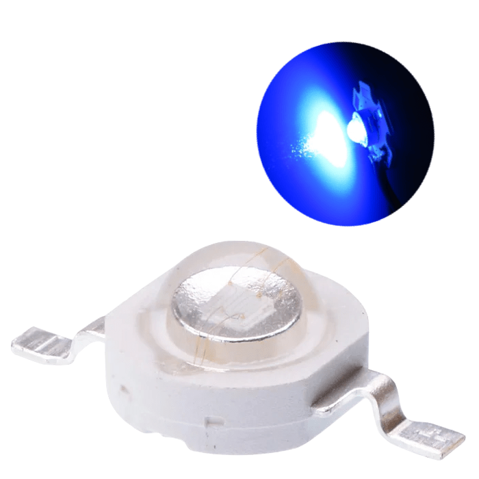 Chip Led 3w Royal Blue 450 - 455nm Epistar 10 Leds