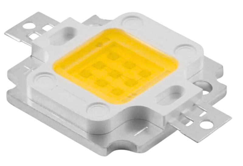 Led 10w Epistar Blanco cálido 3500k 12 Voltios 12v